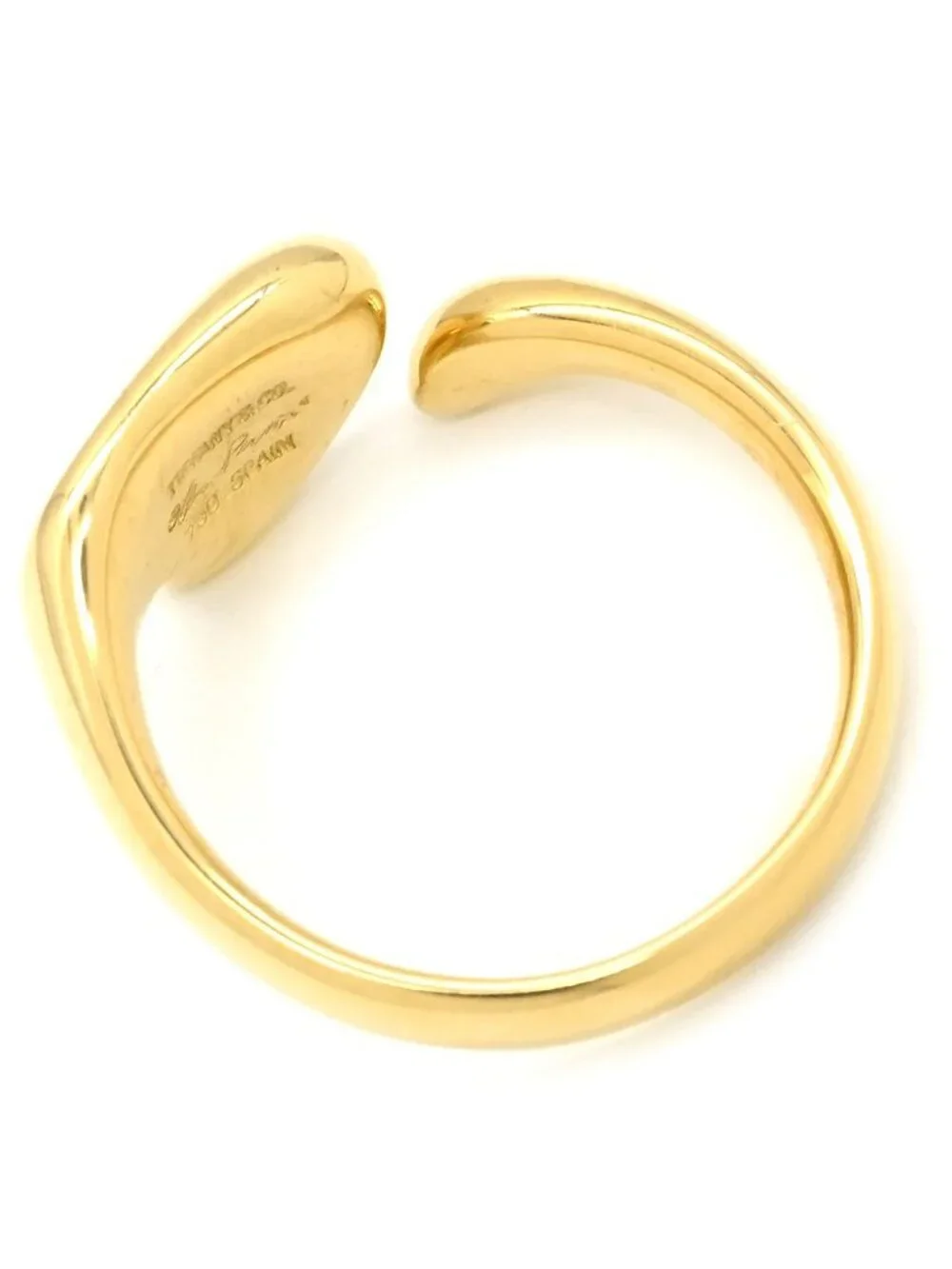 Tiffany & Co Ring Full Heart Yellow Gold T& 18k Elsa Peretti